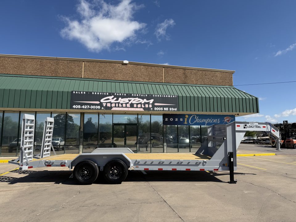 New #382309 2026 LOAD TRAIL GC 22 X 83 TANDEM AXLE 14K GOOSENECK EQUIPMENT HAULER W/ FOLD UP RAMPS & 14 PLY TIRES