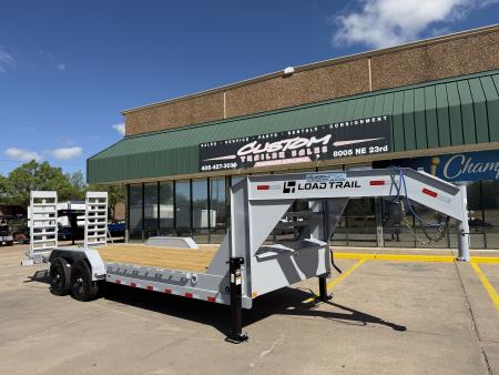 New #382309 2026 LOAD TRAIL GC 22 X 83 TANDEM AXLE 14K GOOSENECK EQUIPMENT HAULER W/ FOLD UP RAMPS & 14 PLY TIRES