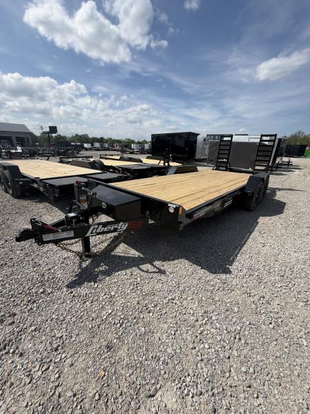 New 2026 LIBERTY LE14K83X18+2C6SR Equipment Trailer 83X20 TA (GVW:14000) MIDNIGHT BLACK