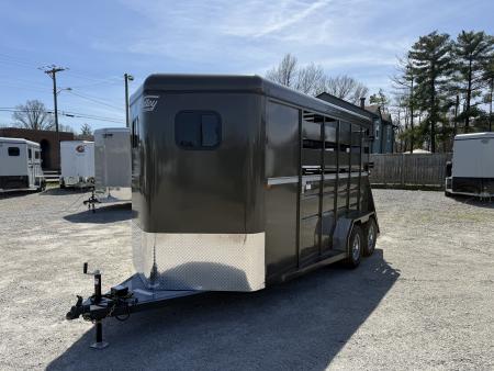 New 2026 Valley Trailers 2 HORSE STRAIGHT LOAD w/ RAMP & FRONT TACK >> EXTRA TALL & WIDE Horse Trailer