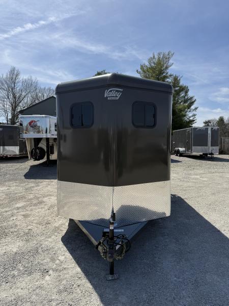 New 2026 Valley Trailers 2 HORSE STRAIGHT LOAD w/ RAMP & FRONT TACK >> EXTRA TALL & WIDE Horse Trailer