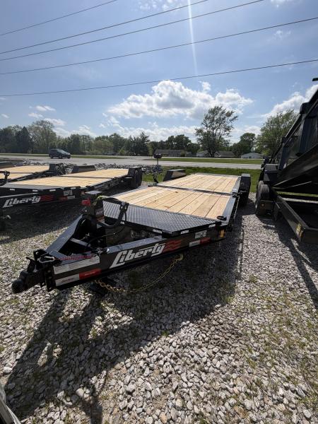 New 2026 LIBERTY LT14K83X22SPB8WF Tilt Trailer 83X22 TA PARTIAL (GVW:15400) MIDNIGHT BLACK