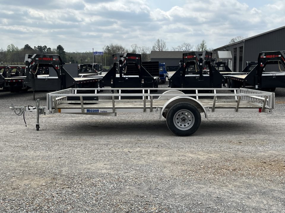 Used 2020 Mission 83"X14' 3K GVWR Aluminum Utility Trailer