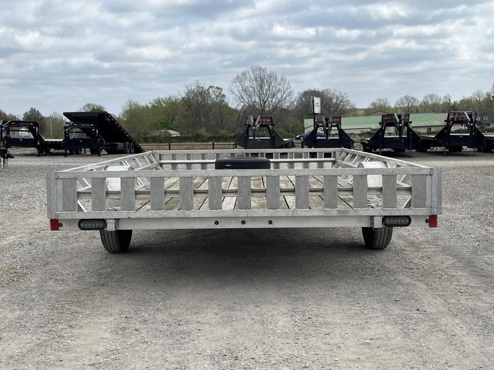 Used 2020 Mission 83"X14' 3K GVWR Aluminum Utility Trailer