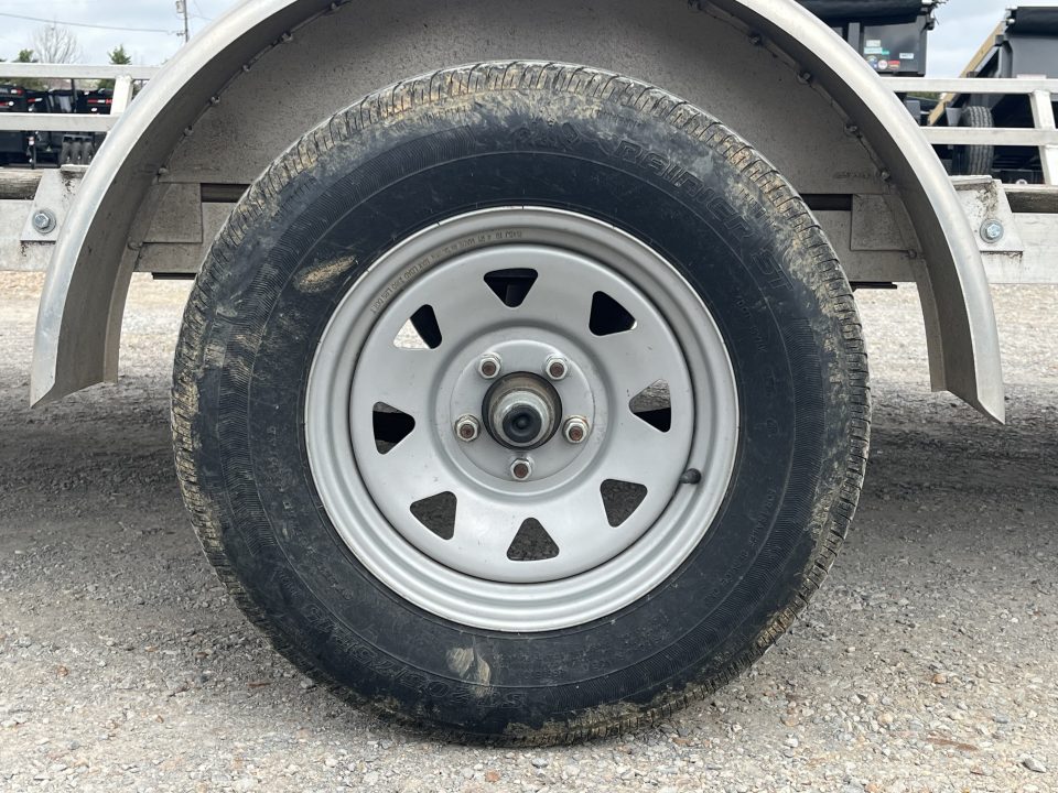 Used 2020 Mission 83"X14' 3K GVWR Aluminum Utility Trailer