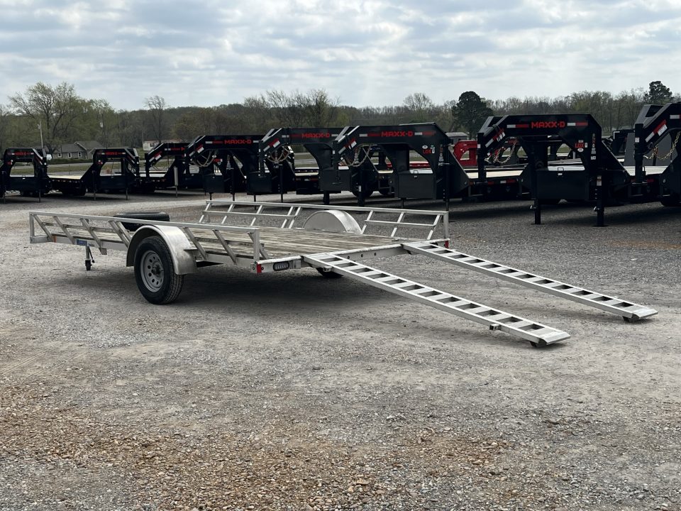 Used 2020 Mission 83"X14' 3K GVWR Aluminum Utility Trailer