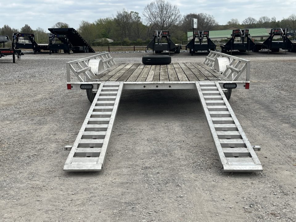 Used 2020 Mission 83"X14' 3K GVWR Aluminum Utility Trailer
