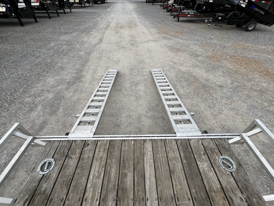 Used 2020 Mission 83"X14' 3K GVWR Aluminum Utility Trailer