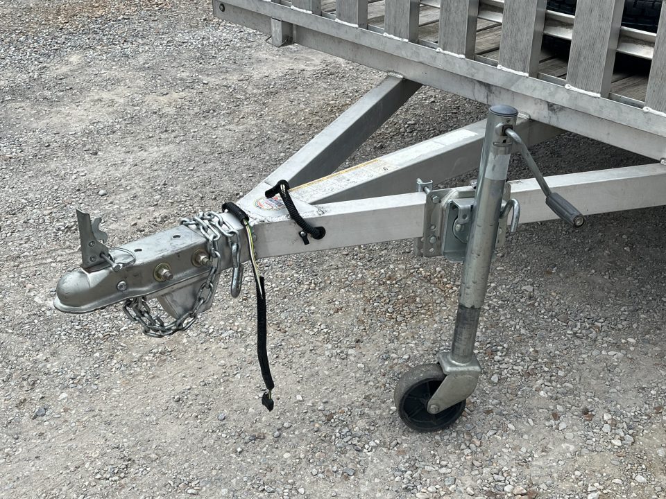 Used 2020 Mission 83"X14' 3K GVWR Aluminum Utility Trailer