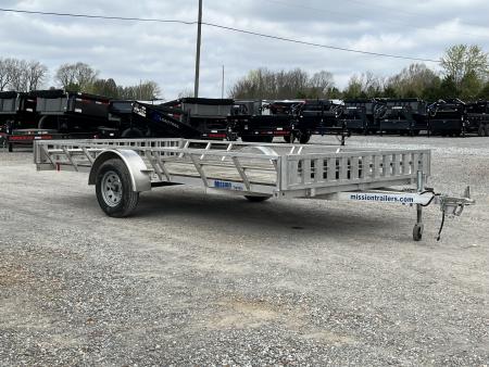 Used 2020 Mission 83 X14' 3K GVWR Aluminum Utility Trailer