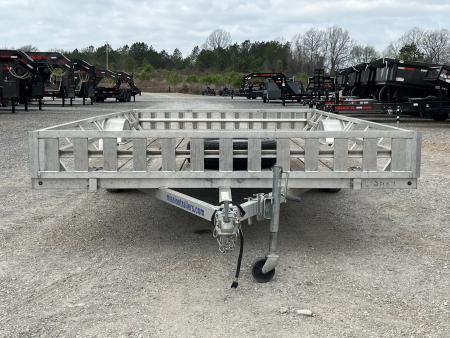 Used 2020 Mission 83"X14' 3K GVWR Aluminum Utility Trailer