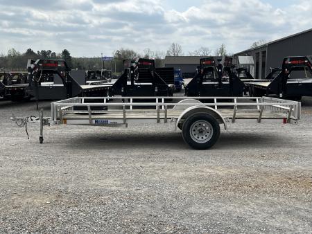 Used 2020 Mission 83"X14' 3K GVWR Aluminum Utility Trailer