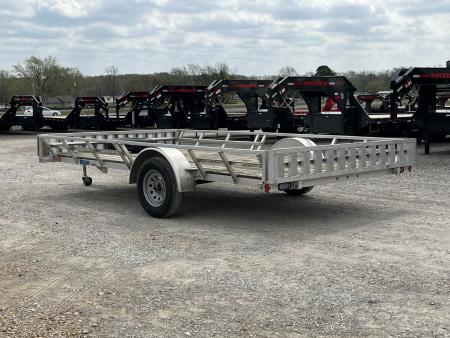 Used 2020 Mission 83"X14' 3K GVWR Aluminum Utility Trailer