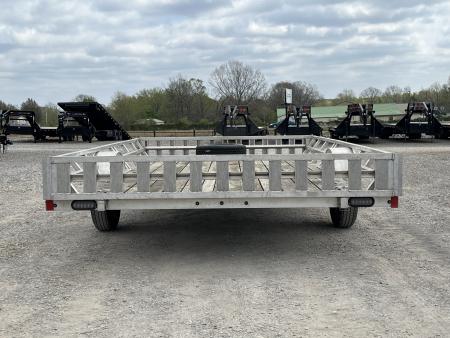 Used 2020 Mission 83"X14' 3K GVWR Aluminum Utility Trailer