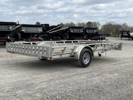Used 2020 Mission 83"X14' 3K GVWR Aluminum Utility Trailer