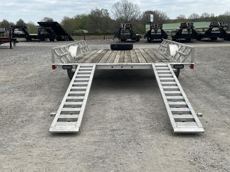 Used 2020 Mission 83"X14' 3K GVWR Aluminum Utility Trailer