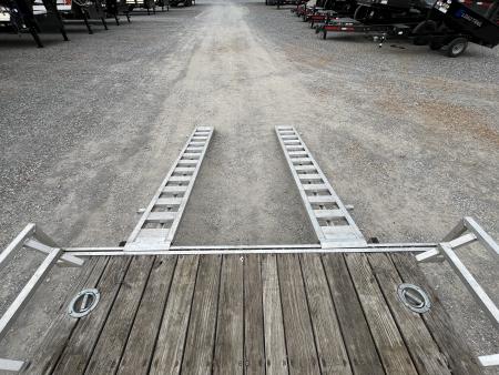 Used 2020 Mission 83"X14' 3K GVWR Aluminum Utility Trailer