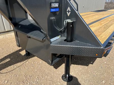 New 2026 Diamond C Trailers 35' FMAX212HDT Gooseneck Hydraulic Tail Flatbed Trailer
