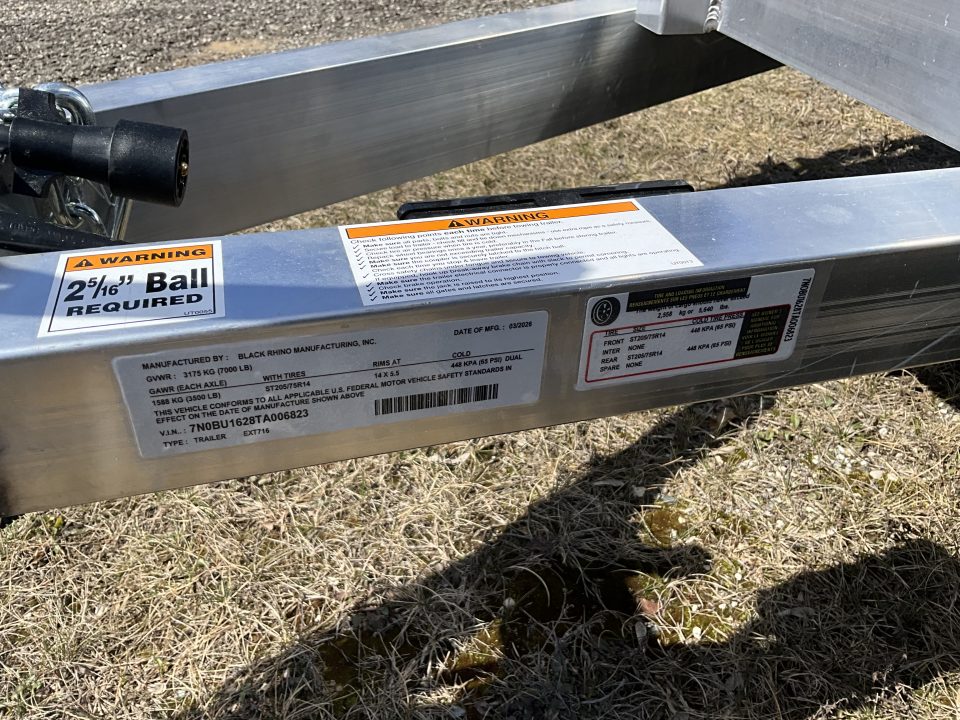 New 2026 Black Rhino EXT716 Landscape Trailer