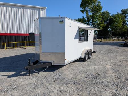 New 2026 Covered Wagon Trailers Covered Wagon 7x16 Gold Series w/ Ramp Concession