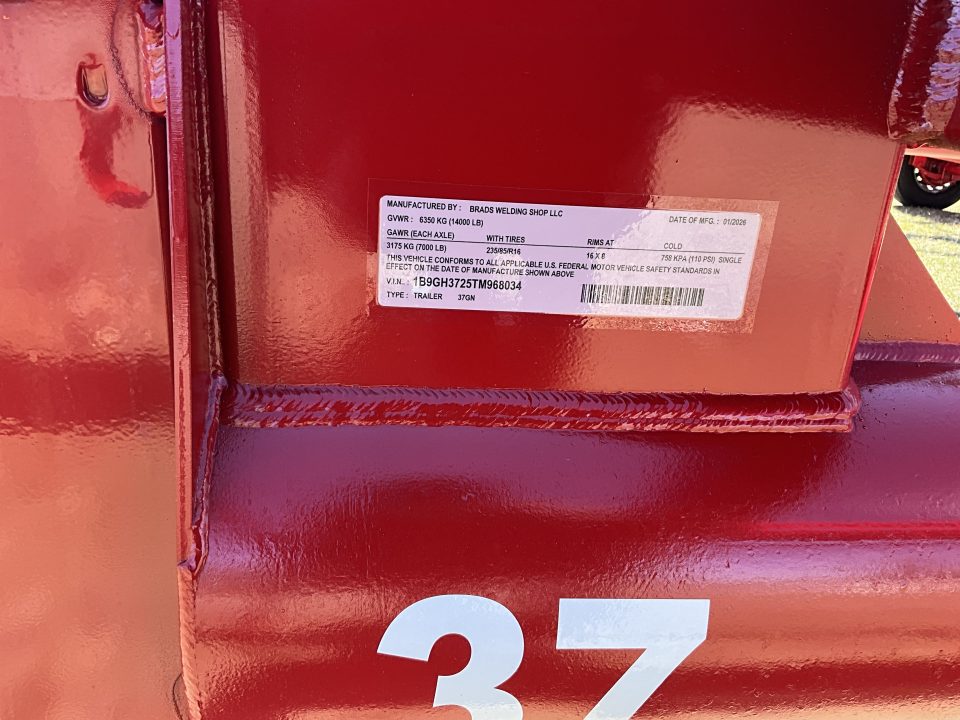 New 2026 Hay Liner 37GN Hay Trailer