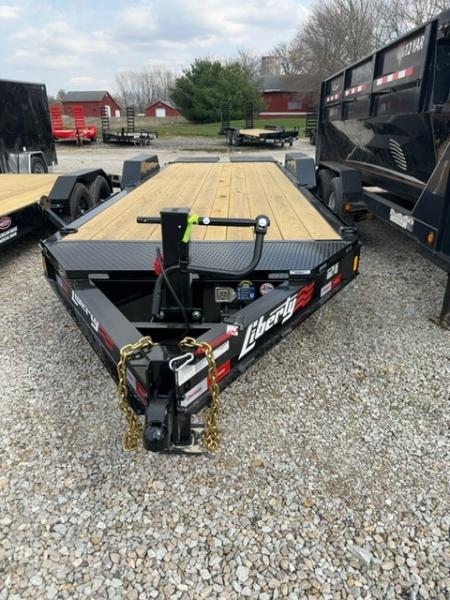 New 2026 LIBERTY LE14K83X19+3B8 Equipment Trailer 83X22 (19+3) TA Mammoth Ramps (GVW:15400) MIDNIGHT BLACK