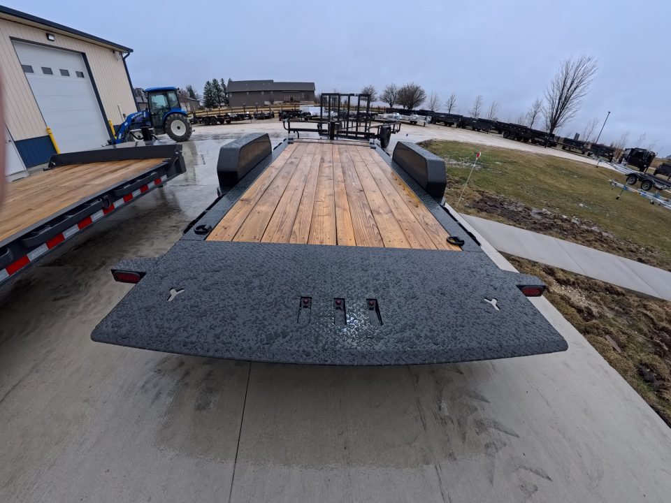 New 2026 Iron Bull 83 x 18 TLB Tilt Trailer with 2 -7,000 lb. Torsion Axles and 2 Elec. Brakes, 6" Channel Frame , 16' Tilt Deck and 2' Stationary - Black