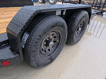 New 2026 Iron Bull 83 x 18 TLB Tilt Trailer with 2 -7,000 lb. Torsion Axles and 2 Elec. Brakes, 6" Channel Frame , 16' Tilt Deck and 2' Stationary - Black