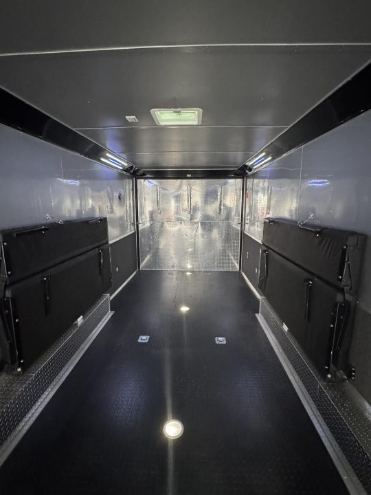 Used 2022 Continental Cargo 8.5X34 GREAT CONDITION USED RACE TRAILER BATHROOM PACKAGE Car / Racing Trailer
