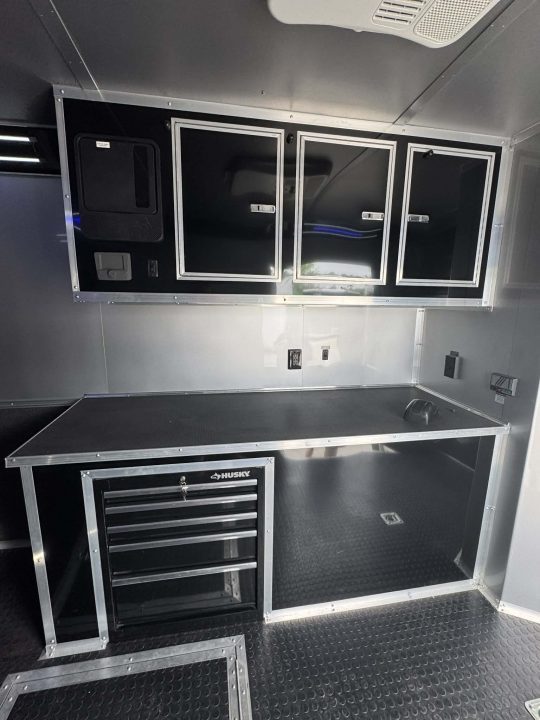 Used 2022 Continental Cargo 8.5X34 GREAT CONDITION USED RACE TRAILER BATHROOM PACKAGE Car / Racing Trailer
