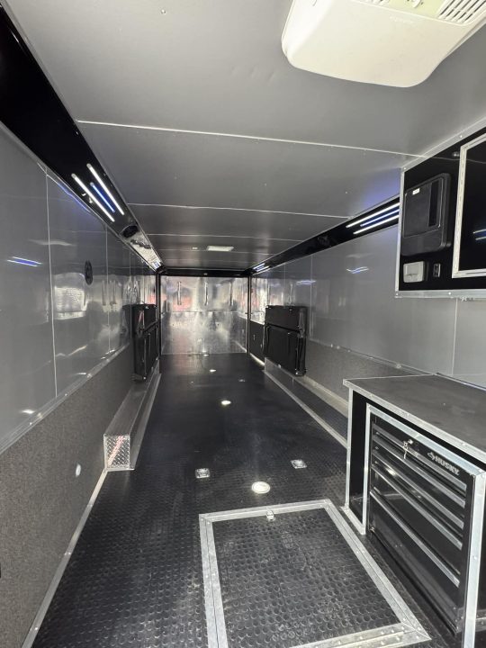Used 2022 Continental Cargo 8.5X34 GREAT CONDITION USED RACE TRAILER BATHROOM PACKAGE Car / Racing Trailer