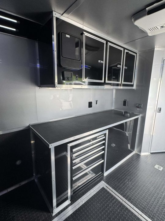 Used 2022 Continental Cargo 8.5X34 GREAT CONDITION USED RACE TRAILER BATHROOM PACKAGE Car / Racing Trailer