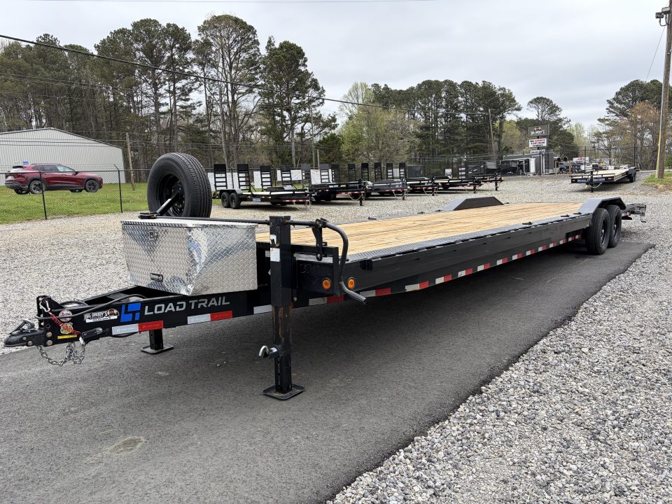 Used 2025 Load Trail 7x36 - 2 Car Hauler, Toolbox, Drop Down Jacks, 14K GVWR