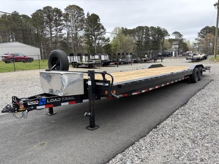 Used 2025 Load Trail 7x36 - 2 Car Hauler, Toolbox, Drop Down Jacks, 14K GVWR