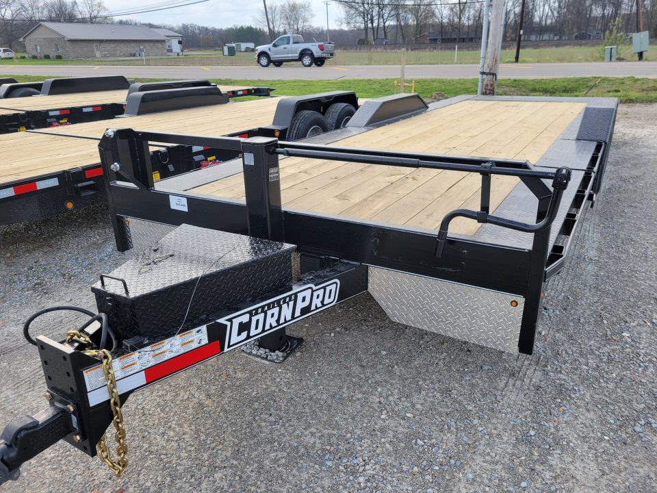 New 2026 CornPro 8.5x19+6 Full Width Tilt Bed Equipment Trailer