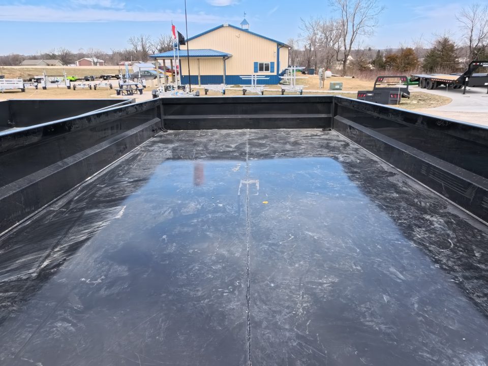 New 2026 Iron Bull 96 x 16 DDP Dump Trailer 2) 7K Straight Axles with 2 Electric Brakes, 18" 10 Gauge Fold Down Sides - Black