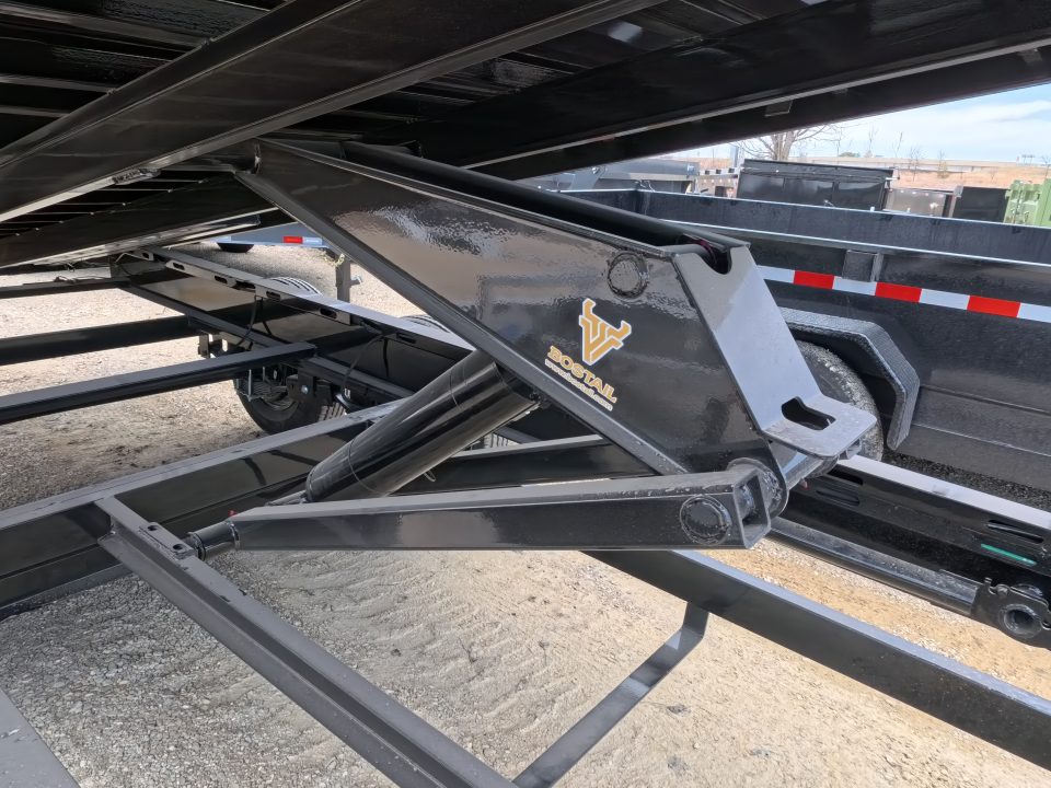 New 2026 Iron Bull 96 x 16 DDP Dump Trailer 2) 7K Straight Axles with 2 Electric Brakes, 18" 10 Gauge Fold Down Sides - Black