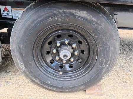 New 2026 Iron Bull 96 x 16 DDP Dump Trailer 2) 7K Straight Axles with 2 Electric Brakes, 18" 10 Gauge Fold Down Sides - Black