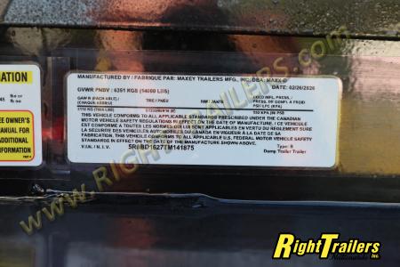 New 2026 7X16 MAXX-D DUMP TRAILER