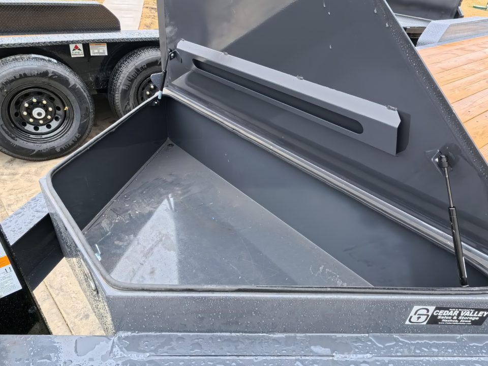 New 2026 Iron Bull 83 x 24 (21 +3) EWB Equipment Trailer with 14,000 lb. GVWR , Rampage Ramps - Ranch Gray