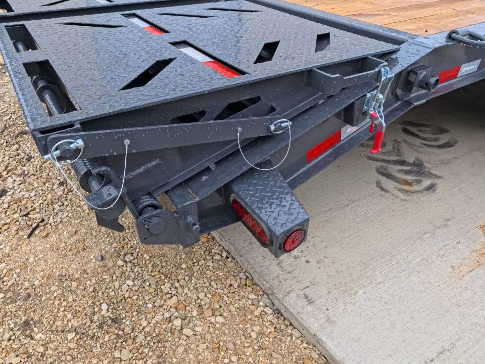 New 2026 Iron Bull 83 x 24 (21 +3) EWB Equipment Trailer with 14,000 lb. GVWR , Rampage Ramps - Ranch Gray