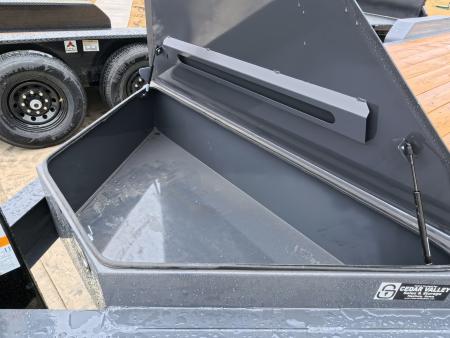 New 2026 Iron Bull 83 x 24 (21 +3) EWB Equipment Trailer with 14,000 lb. GVWR , Rampage Ramps - Ranch Gray