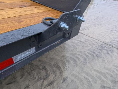 New 2026 Iron Bull 83 x 24 (21 +3) EWB Equipment Trailer with 14,000 lb. GVWR , Rampage Ramps - Ranch Gray