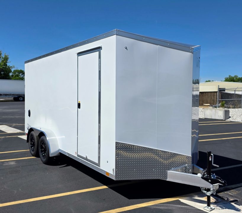 New 7 x 16 Sto 400 Aluminum 7' Tall Aluminum Cargo / Enclosed Trailer