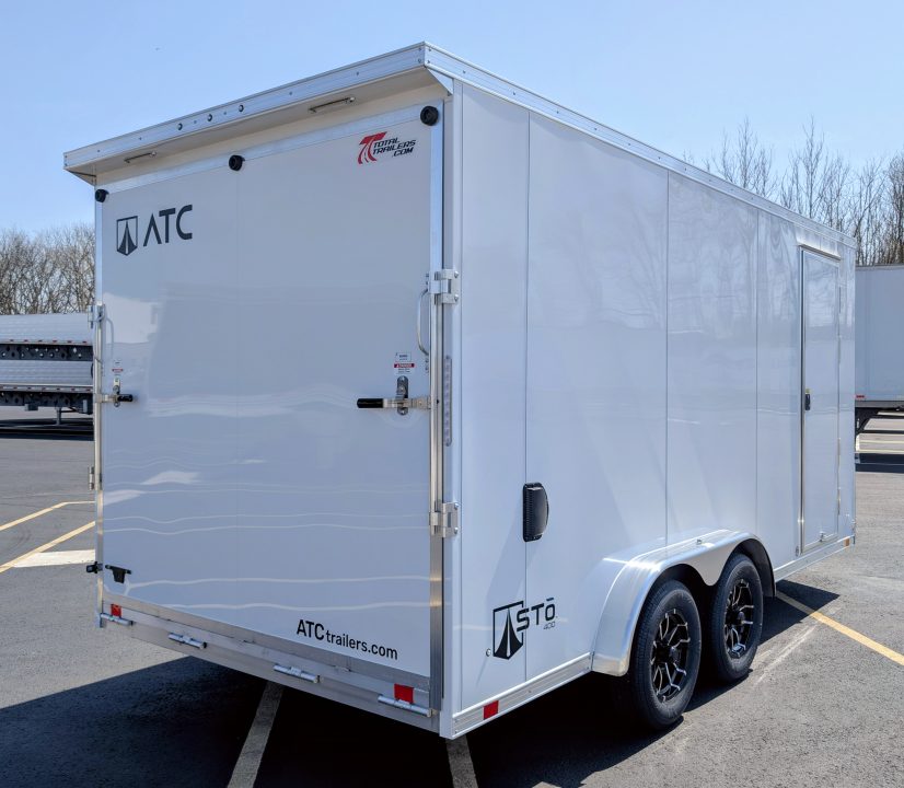 New ATC 7.5 x 16 Sto 400 Aluminum 7' Tall Aluminum Cargo / Enclosed Trailer