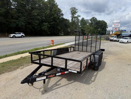 New 2026 Down 2 Earth Trailers DTE7614UT35B Utility Trailer / 76" X 14 / TUBE RAIL / SEALED LIGHTS