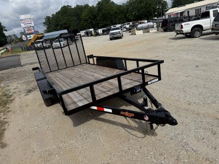 New 2026 Down 2 Earth Trailers DTE7614UT35B Utility Trailer / 76" X 14 / TUBE RAIL / SEALED LIGHTS