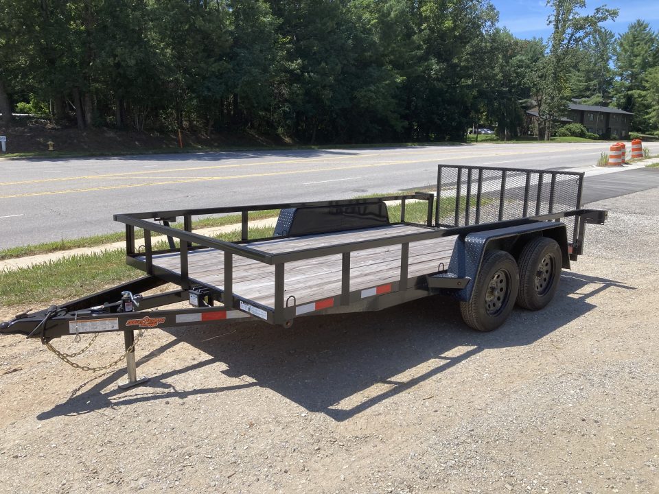 New 2026 Down 2 Earth Trailers DTE7614UT35B Utility Trailer / 76" X 14 / 2' Dovetail / TUBE RAIL / SEALED LIGHTS
