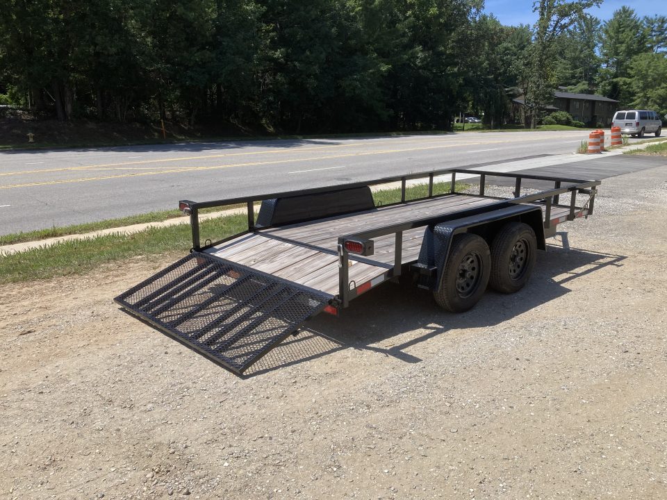New 2026 Down 2 Earth Trailers DTE7614UT35B Utility Trailer / 76" X 14 / 2' Dovetail / TUBE RAIL / SEALED LIGHTS