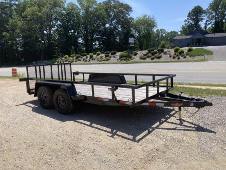 New 2026 Down 2 Earth Trailers DTE7614UT35B Utility Trailer / 76" X 14 / 2' Dovetail / TUBE RAIL / SEALED LIGHTS